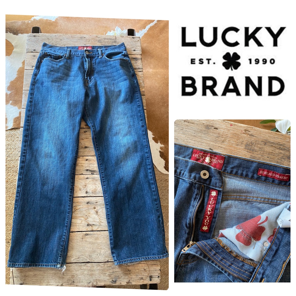 Lucky Brand Relaxed Straight Leg Mens Denim Jeans